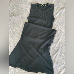 WeWoreWhat Ribbed Sleeveless Tank in Black XS